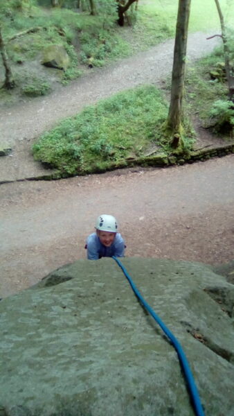 Abseiling at Black Rocks